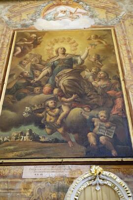 decorazione architettonica di parete absidale