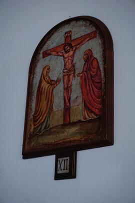 Quadretto della XII stazione della Via Crucis