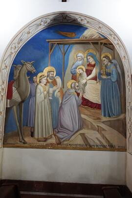 Affresco “Adorazione dei magi – divina maternità della beata Vergine Maria”