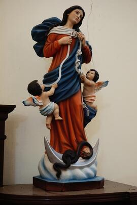 Stata della Madonna. gli angioletti e il serpente Chiesa di S. Anna