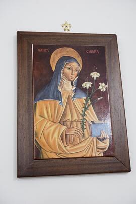 Pittura su legno di Santa Chiara