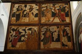 Insieme tavole di legno lato avanti