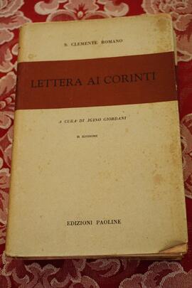 Libro della Lettera ai Corinti Chiesa S. Anna