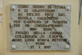 Lapide commemorativa Santa Sofia 2
