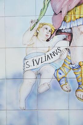Elemento decorative di maiolica 2