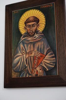 Pittura su legno San Francesco
