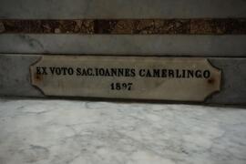 Lapide EX voto Sac. Ioannes Camerlingo