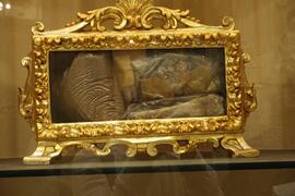 Bottega campana sec .XIX, Reliquiario a teca 3/3