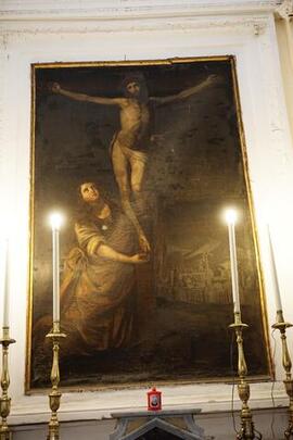 la Maddalena ai piedi di Cristo crocifisso
