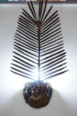 Lampada da parete a forma di palma (4)