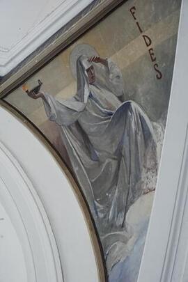 affresco raffigurante l'allegoria della Fede