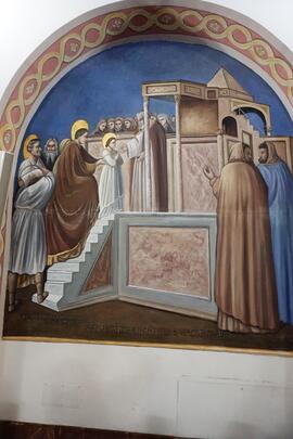 Affresco “Presentazione al tempio della B. Vergine Maria”