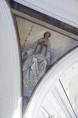 affresco raffigurante l'allegoria della Carità